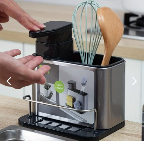 Dispensador de Jabón con Esponja – Limpieza Práctica y Sin Desperdicio
