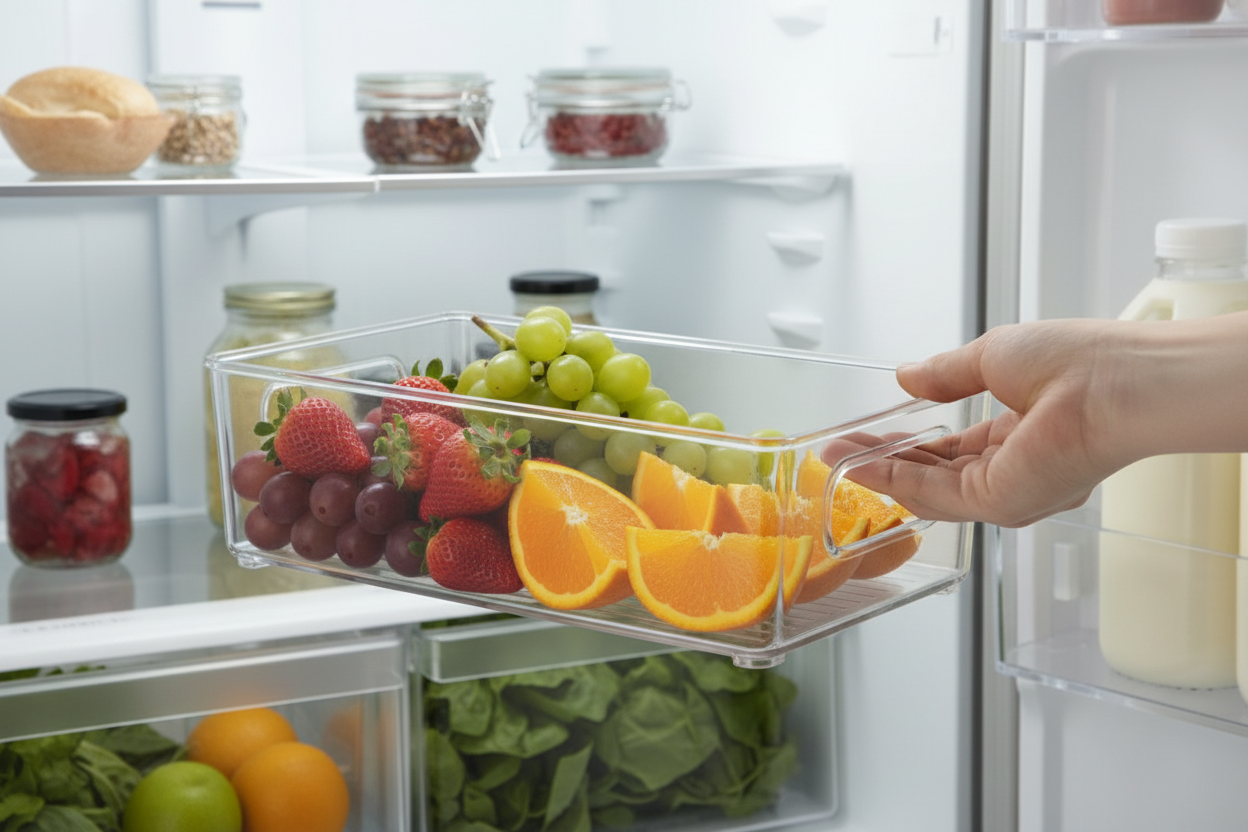 Kit de 3 Organizadores de Nevera – Mantén tus Alimentos Ordenados y Frescos